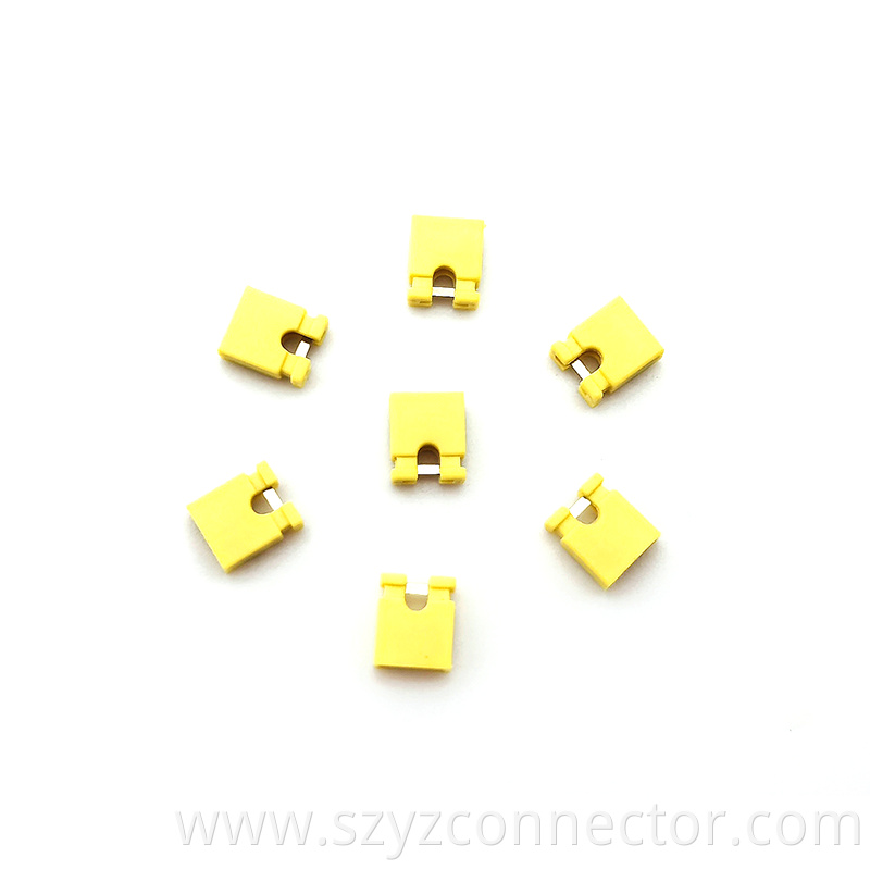 2.54 Yellow Short Circuit Cap Connector